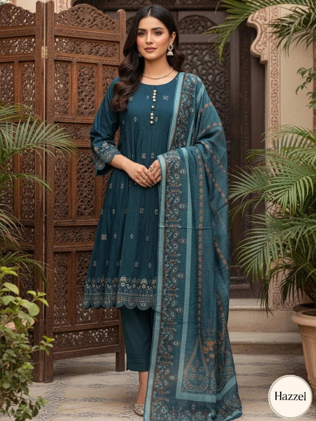 ❄️ Zinc Winter Bloom Cotton 3-Piece